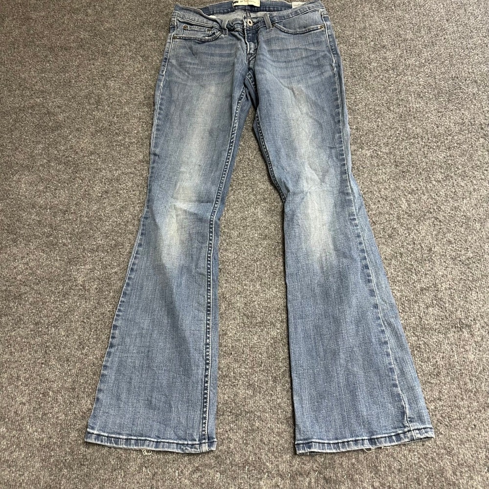 Levi's Jeans Womens Size 5M W27 L32 Blue 524 Too Superlow Slim Bootcut Denim